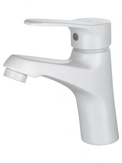 Смеситель для раковины Wonzon & Woghand WW-A40212-MW белый матовый